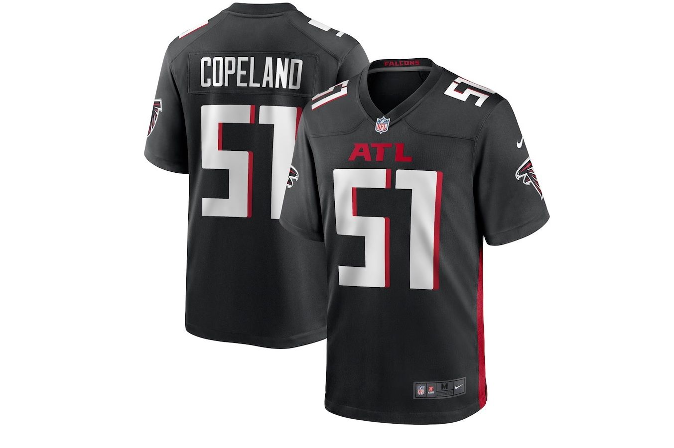 Men Atlanta Falcons #51 Brandon Copeland Nike Black Game Player NFL Jersey